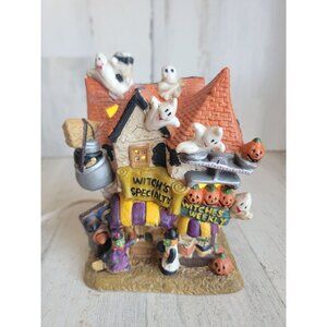 Vintage ceramic Witch's specialty ghost pumpkin Halloween